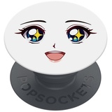 PopSockets PopGrip Basic Sparkle Eyes Smartphone Halterung, Weiss