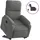 vidaXL Relaxsessel mit Aufstehhilfe Mikrofaser 89,5 x 103,5 x 0 cm Dunkelgrau elektrisch