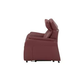 Hukla Relaxsessel Pascal Leder 83 x 105 x 90 cm Rot drehbar