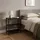Relaxdays Nachttisch 61x60x30 Schwarz