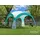 Swing&Harmonie Faltpavillon 4,5 x 4,5 m inkl. Solarmodul Blau/Türkis