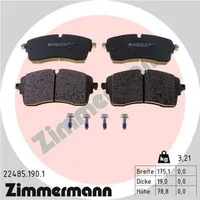 ZIMMERMANN Bremsbelagsatz, Scheibenbremse