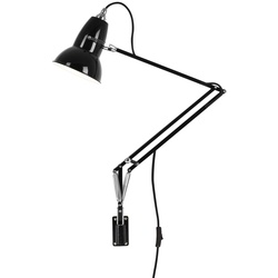 Anglepoise - Original 1227 Wandleuchte mit Wandhalterung, Jet Black (Kabel: schwarz)