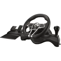 ready2gaming Hurricane Wheel Pro Lenkrad- und Pedale-Set Schwarz/Silber für PC / PS3 / PS4 / Switch