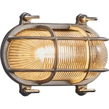 Nordlux Außen-Wandleuchte NORDLUX "Helford", grau (nickelfarben), B:12,5cm H:19cm T:11cm, Leuchten, Für Außen und Innen