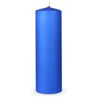 HS Candle Dunkelblau Stumpenkerze 20 cm blau