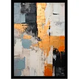 Euroart Wandbild 50 x 70 cm Abstraction III Holz Gold