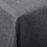 Woltu - Tischdecke Tischtuch Leinendecke Leinen Optik Lotuseffekt Grau Pflegeleicht Abwaschbar Fleckschutz Schmutzabweisend Farbe & Größe Wählbar Eckig 90x90 Cm