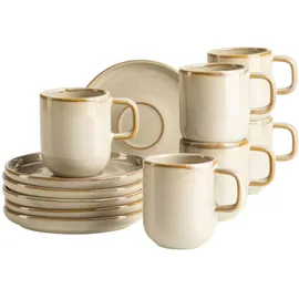 Mäser Espressotassenset, Steinzeug, Sand
