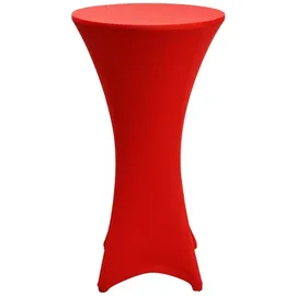 Beautissu Stella Stehtischhusse Ø 70 cm Rot