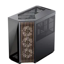 apnx V1-W schwarz, Tempered Glass x 2, Holz-Verkleidung),