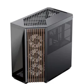 apnx V1-W schwarz, Tempered Glass x 2, Holz-Verkleidung),