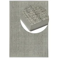 DEKOWE Handwebteppich Exquisit S2 hellgrau, 67x133 cm