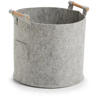 Zeller Aufbewahrungskorb, grau 35 x 32,5 cm