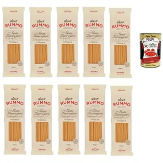 Rummo Fettucce N. 15 Pasta Lenta Lavorazione Bronzezeichnung 10x 500g+Polpa 400g