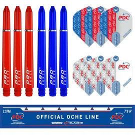 WINMAU Blade 6 Dartscheibe Set mit Dart Surround