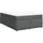 vidaXL Boxspringbett 140 x 200 cm Dunkelgrau