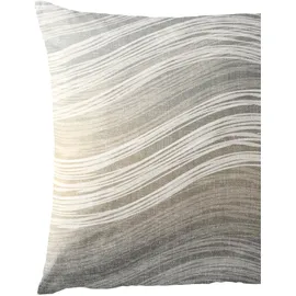 BIERBAUM "4061", grau (kitt), B/L: 135cm x 200cm, 1 Stk., 1 Stk., Satin, B/L: 80cm x 80cm, 2 Stk., Satin, Obermaterial: 100% Baumwolle, Bettwäsche, Bettwäsche, Mako-Satin, 100 % Baumwolle, pflegeleicht