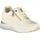 Laura Biagiotti Eleganter Damensneaker Plateau Gold/Weiß 39