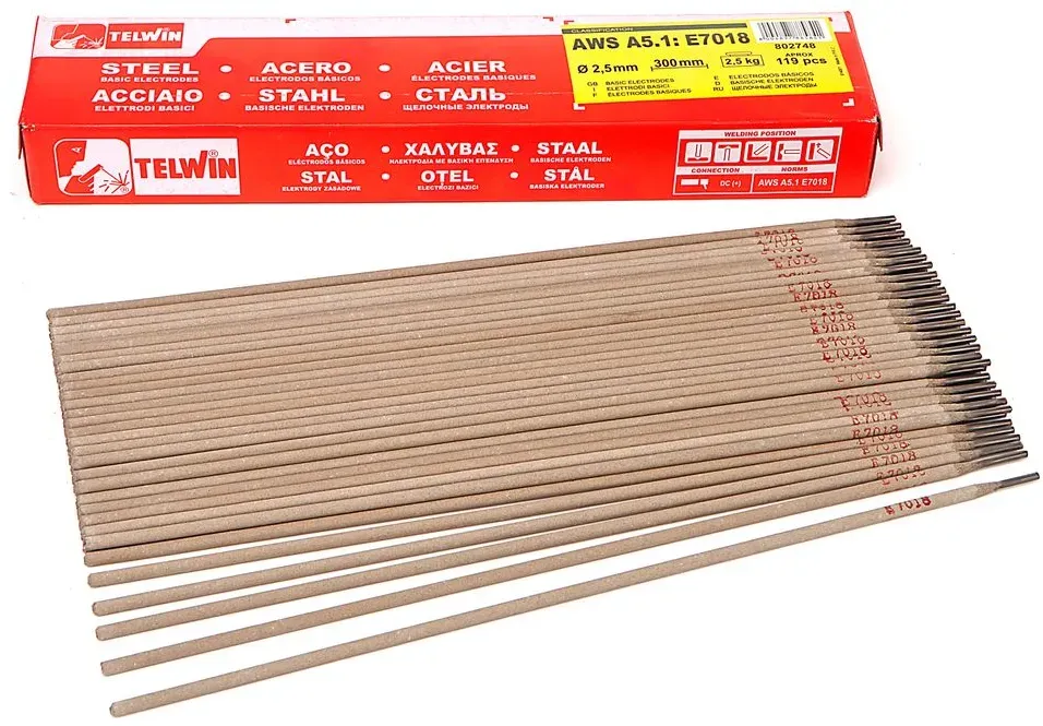 Telwin Basic Schweißelektroden E 7018 Ø 2,5 x 300 mm 119 Stück