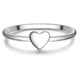 Trilani Ring Herz aus Sterling Silber in silber | Gr.: 50