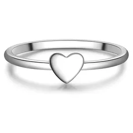 Trilani Ring Herz aus Sterling Silber in silber | Gr.: 50