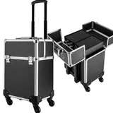 Trolley Kosmetikkoffer Friseurkoffer Multikoffer Schmuckkoffer Schminkkoffer Rollkoffer mit 4 Universalrollen