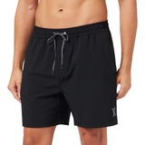 Hurley Herren O&o Solid Volley 17' Board-Shorts, schwarz, S