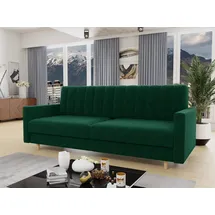 Sofnet Schlafsofa Velours 2-Sitzer Grün