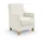 Home Affaire Sessel Palmera Mikrofaser 70 x 93 x 75 cm Weiß mit Federkern