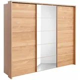 Wiemann Schwebetürenschrank Kufstein mit Spiegeltür beige 250 cm x 217 cm x 67 cm