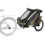 Thule Chariot Cross 2 double Fahrradanhänger faded khaki