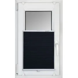 probath Thermo Wabenplissee 105 x 105 cm Fenstergröße (Velux) grau/schwarz