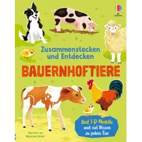 Usborne Verlag Zusammenstecken und Entdecken: Bauernhoftiere