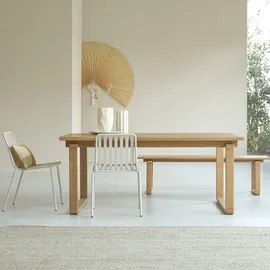 Tikamoon Esszimmertisch 180 x 76 x 95 cm beige