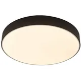 LINDBY LED-Deckenleuchte Simera, Ø 50cm, schwarz, dimmbar