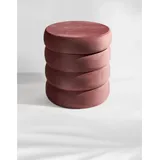 Blumtal Sitzhocker Samt 42 x 47 x 42 cm Rosa