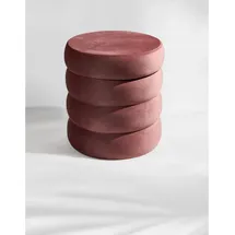 Blumtal Sitzhocker Samt 42 x 47 x 42 cm Rosa