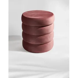 Blumtal Sitzhocker Samt 42 x 47 x 42 cm Rosa