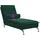 vidaXL Massage-Chaiselongue mit Nackenrolle dunkelgrün Samt