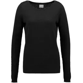 Vero Moda Rundhalspullover »VMCARE STRUCTURE LS O-NECK BLOUSE«, aus Bio-Baumwolle Vero Moda black