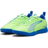 Puma Ultra 5 Play IT JR Soccer Shoe, Fizzy Apple White-BLUEMAZING, 34 EU