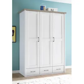 Begabino Drehtürenschrank Luca 148 x 201 x 62 cm Weiß