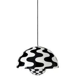 &Tradition - Big Flowerpot VP2 Pendelleuchte Black/White