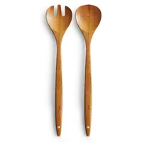 Zeller 23576 Salatbesteck, 2-tlg., Bamboo, ca. L 30 cm,