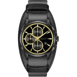 Hamilton H32506730 Herren-Automatikuhr Jazzmaster Chrono Schwarz/Goldfarben