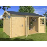 Gartenhaus Blockhaus Holzhaus Gerätehaus Holz Blockbohlen Satteldach Garten