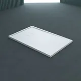 doporro Duschtasse Duschwanne 90x120x4 Flach Mineralgusswanne Weiß Wärmespeichernde Eigenschaften Auch Für Ebenerdige Dusche Geeignet Geoma08 - Doporro