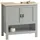 SoBuy Waschbeckenunterschrank Hellgrau 60x60x30cm