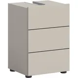 WELLTIME Waschbeckenunterschrank BIEL 38 x 56 cm Schwarz